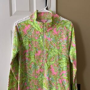 Lilly Pulitzer Chimply Chic print Popover